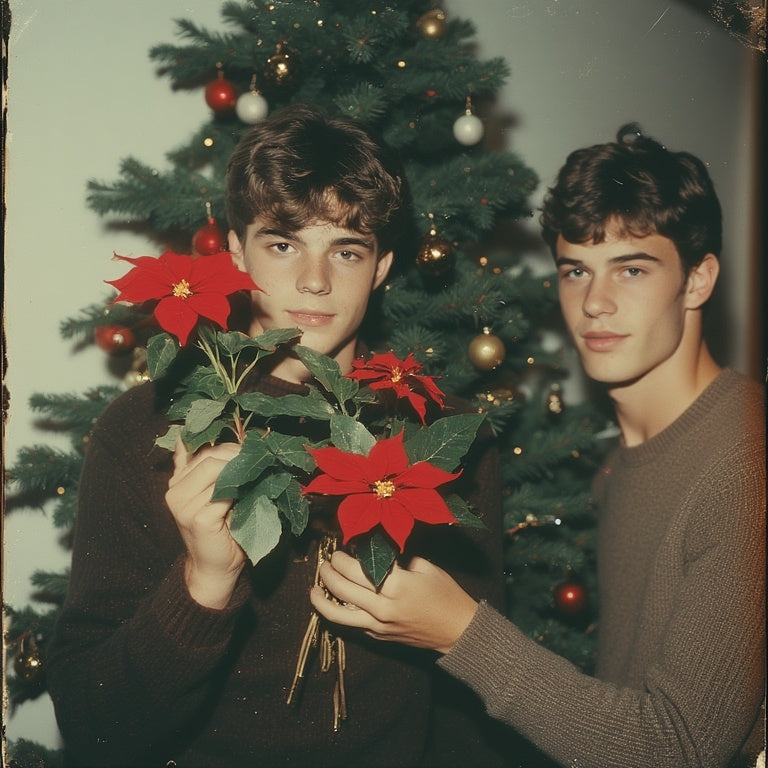 Watery Poinsettias