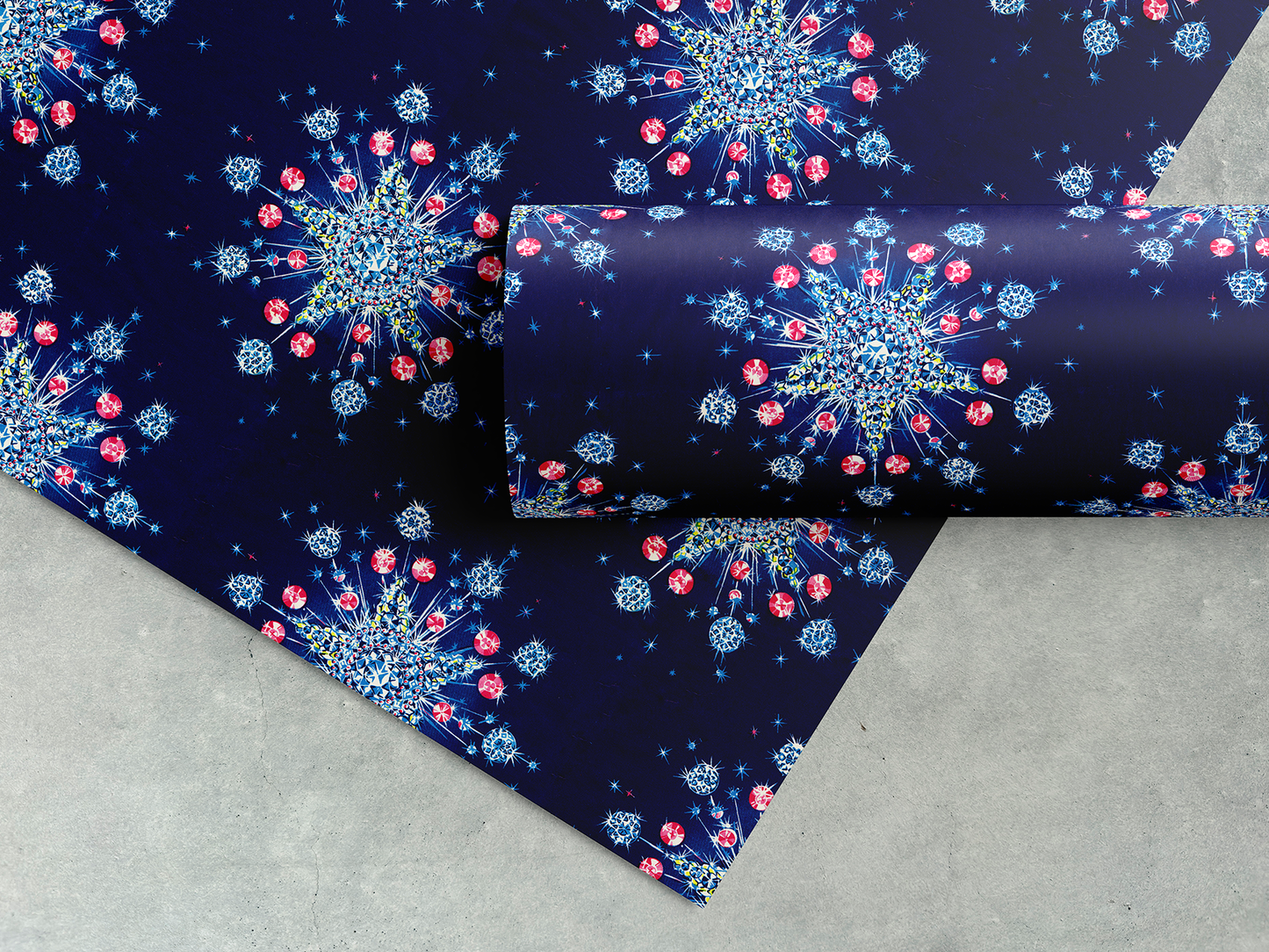 Fancy crystal snowflakes