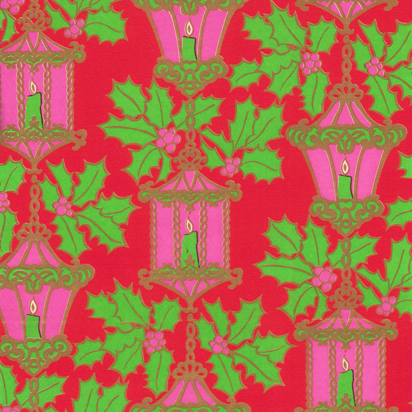 Pink Lanterns on Red