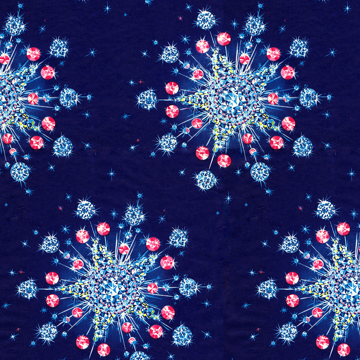Fancy crystal snowflakes