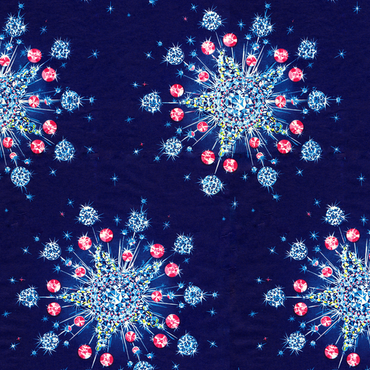 Fancy crystal snowflakes