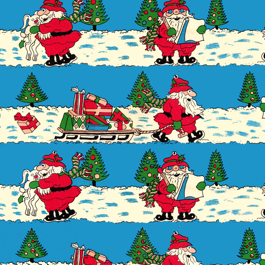 Santa Hugs a Rabbit