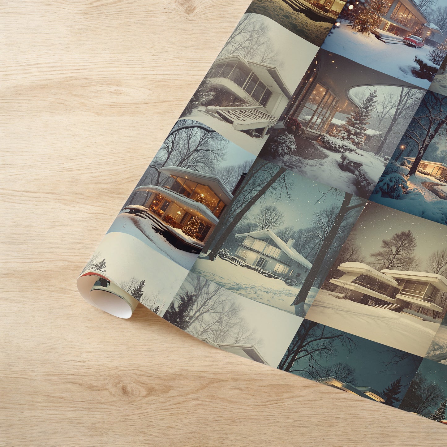 Mid Century Moden Homes in Winter