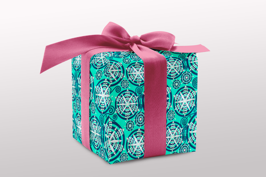 Stylized rippling snowflakes